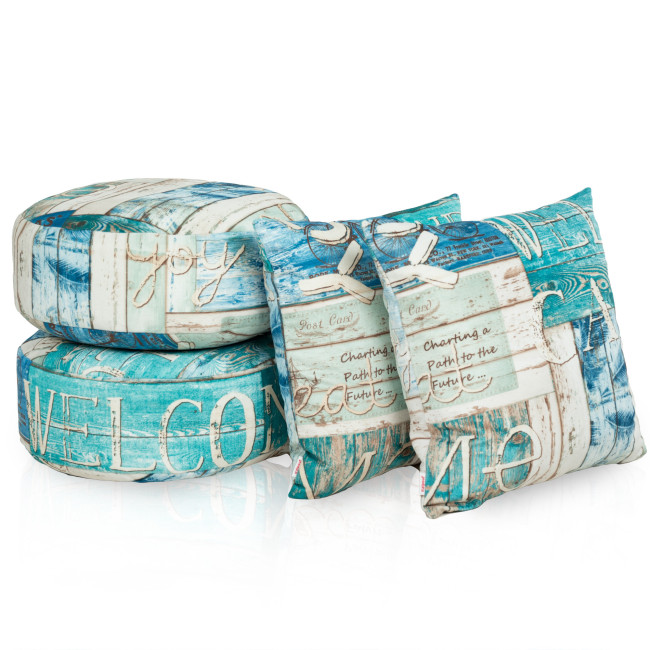 Sada 2ks podnožky + 2ks vankúše Hampton