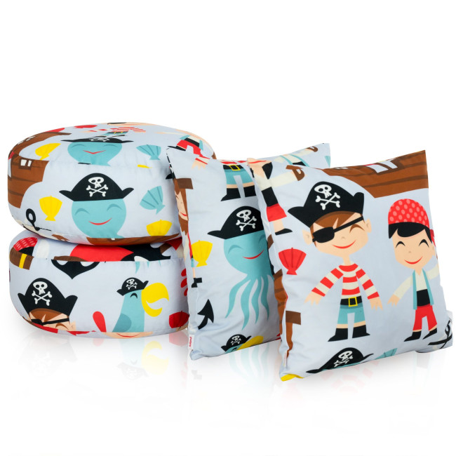 Sada 2ks podnožky + 2ks vankúše Pirát